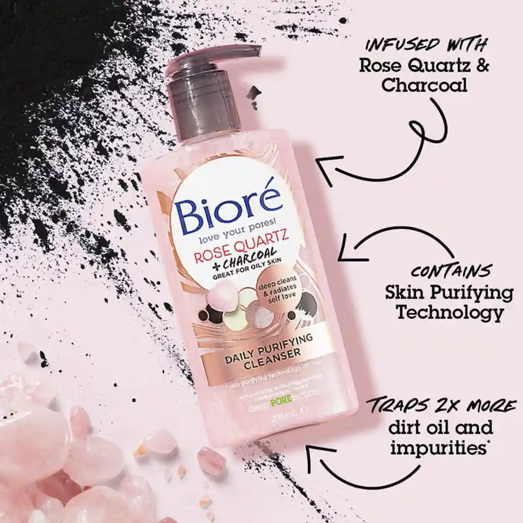 biore rose quartz x3