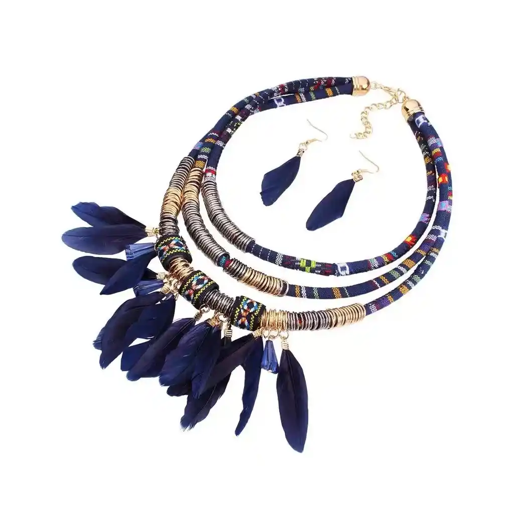 Fethar necklace with earring1