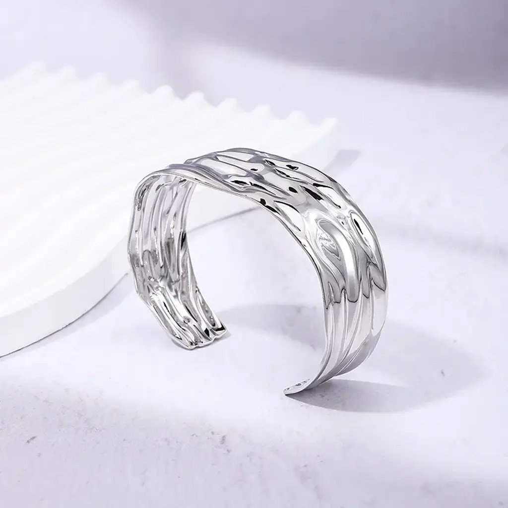 Punk metal bangles _silver 2
