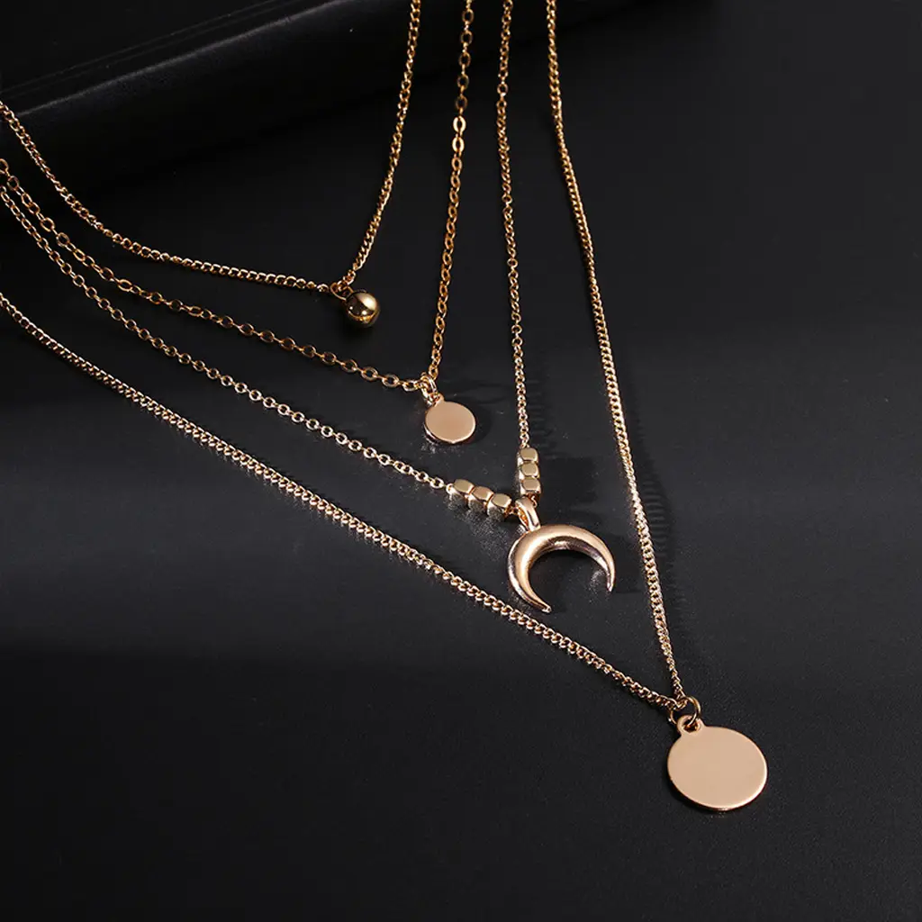 multilayer gold necklace 2