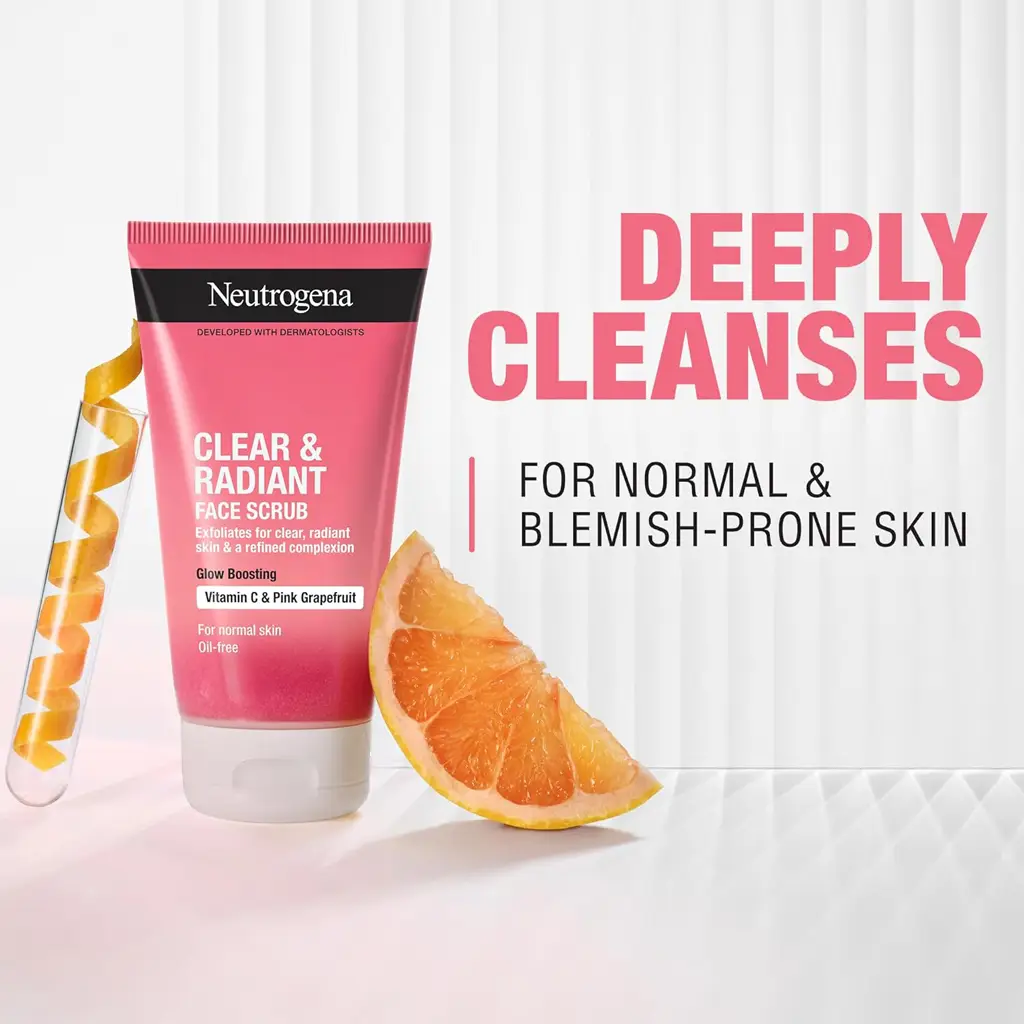 neutrogena clear & radiant scrub 4