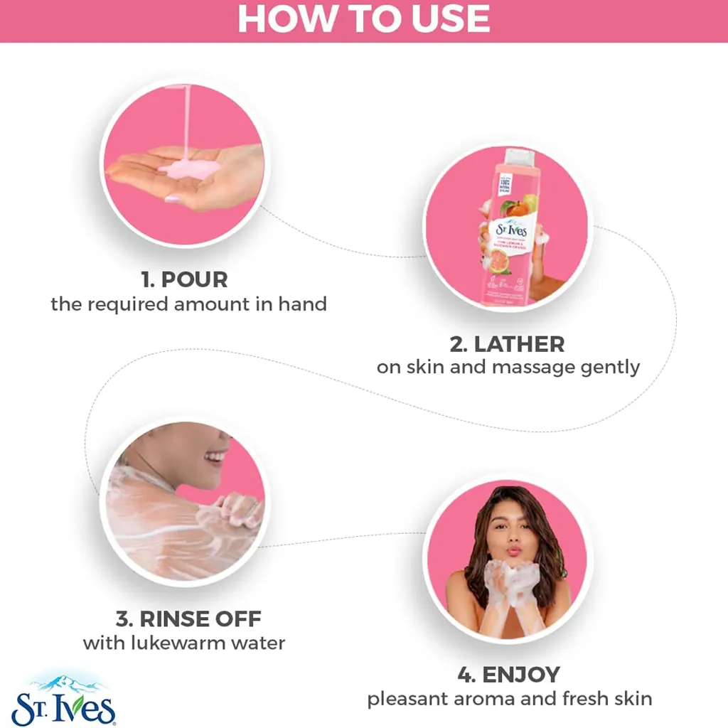 st. ives body wash pink3