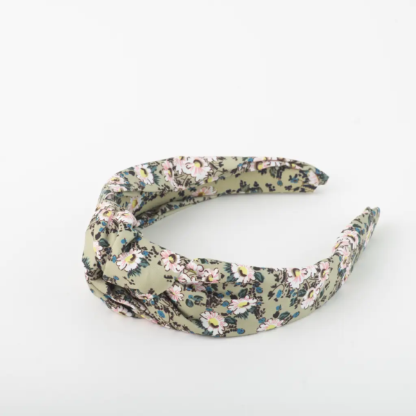 Floral headband -mint green 1