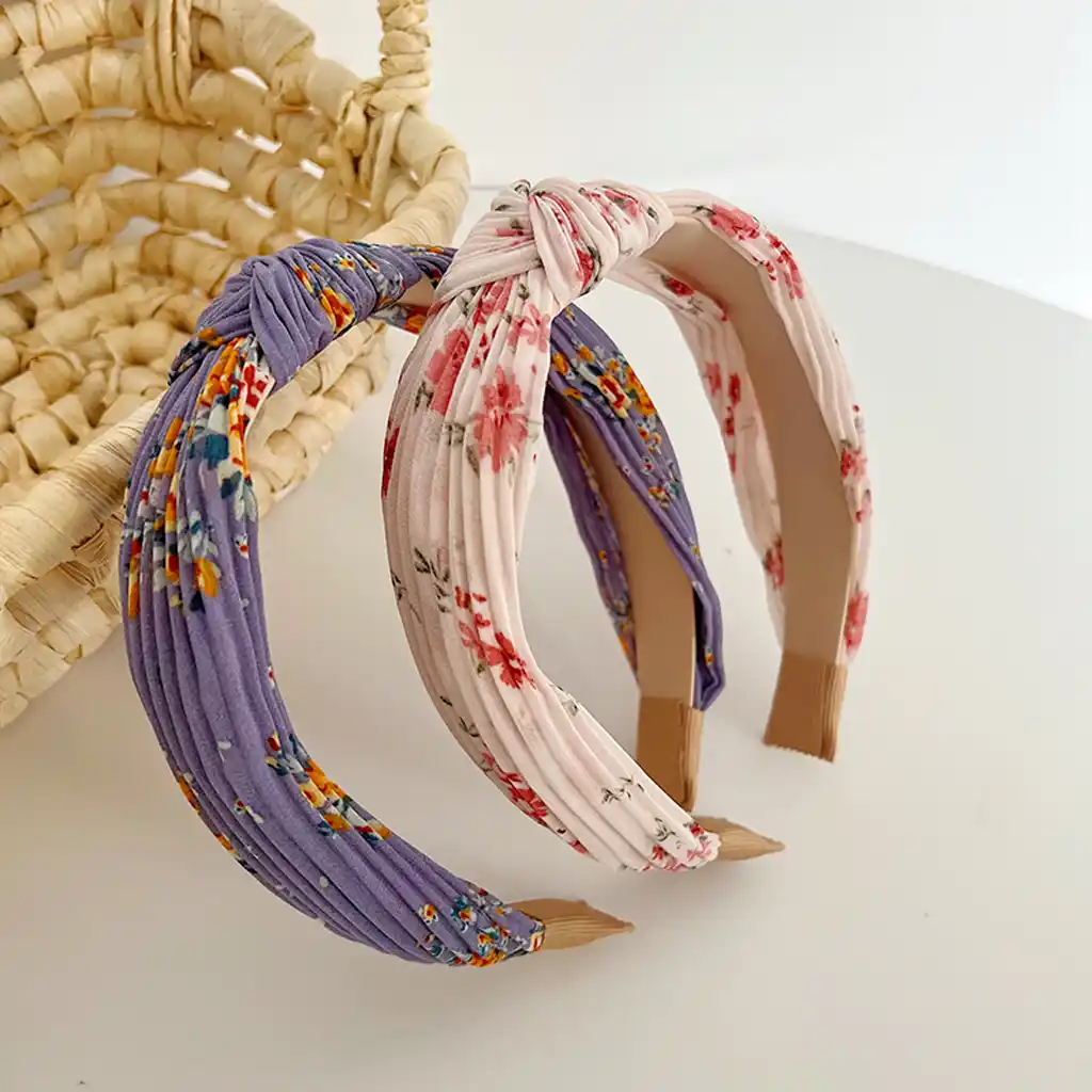 Women’s Sweet Pastoral Flower Cloth Hair Band 1