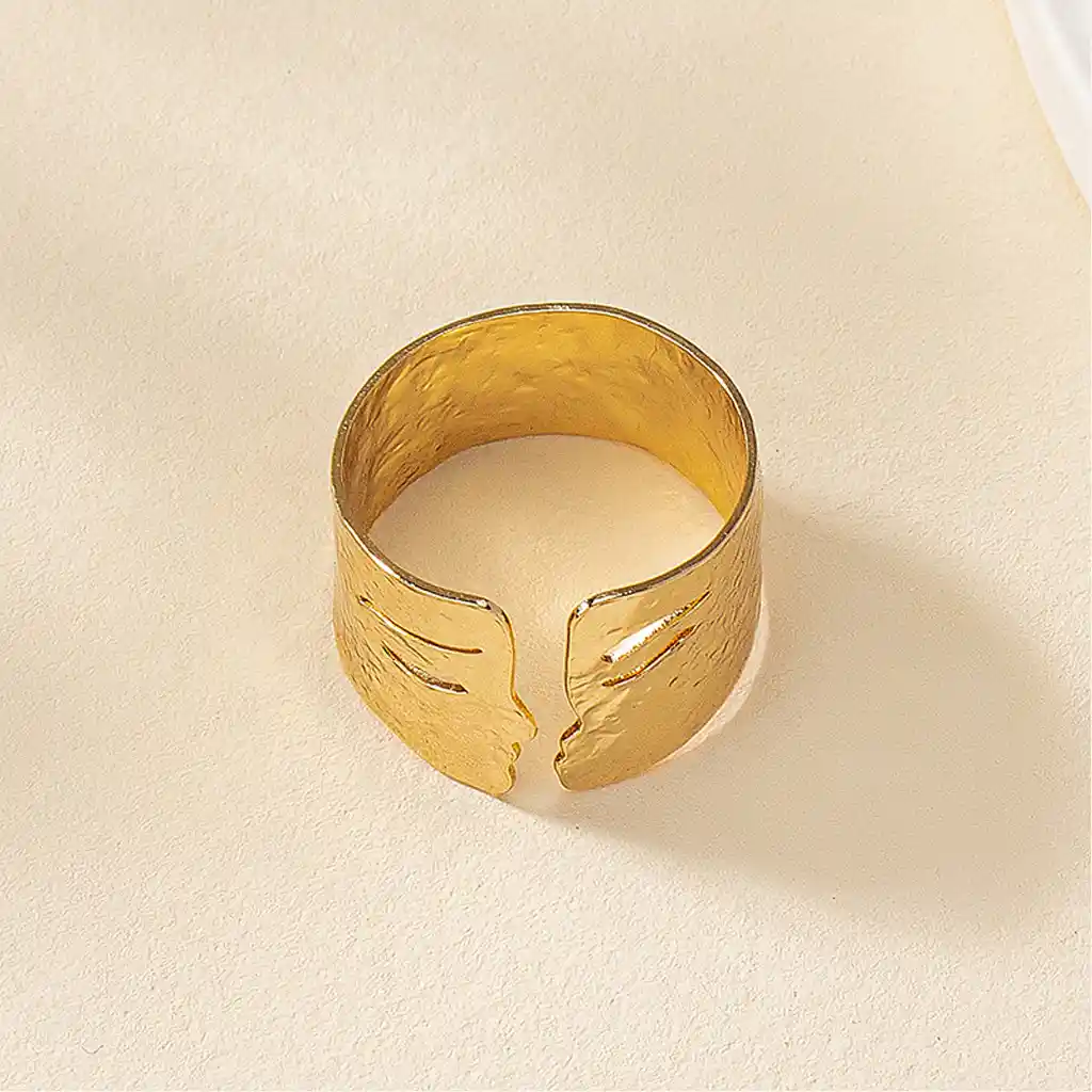 gold plated open rings 2