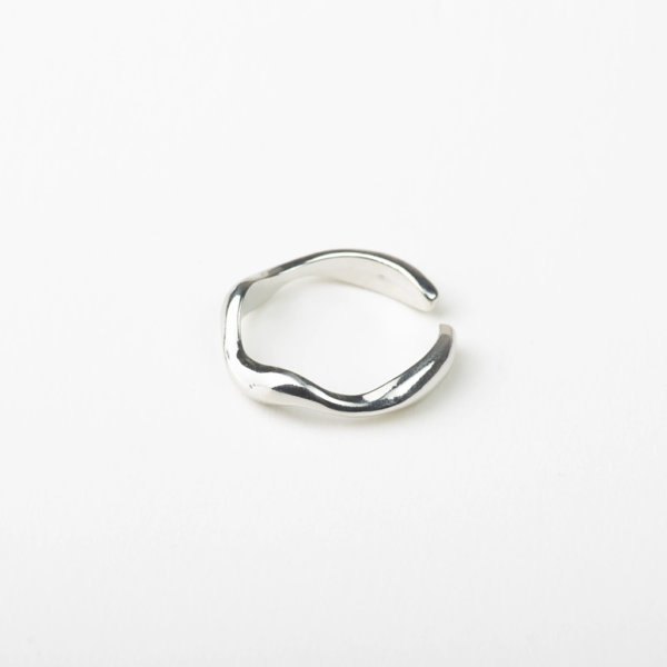 silver open ring