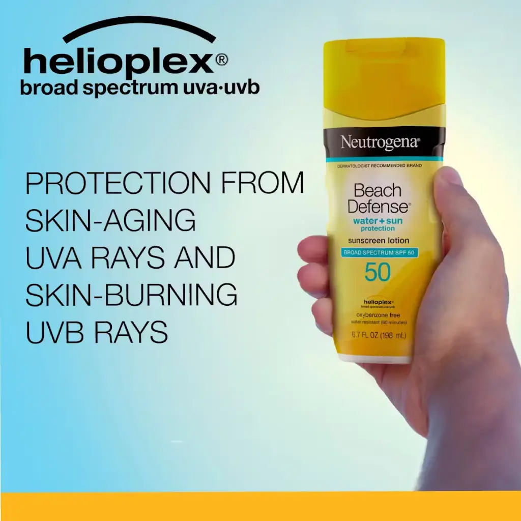 Beach Defense® Water + Sun Protection Sunscreen Lotion Broad Spectrum SPF 50_3
