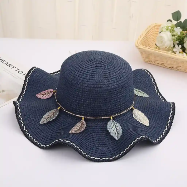 Straw hat – small _Navy Blue