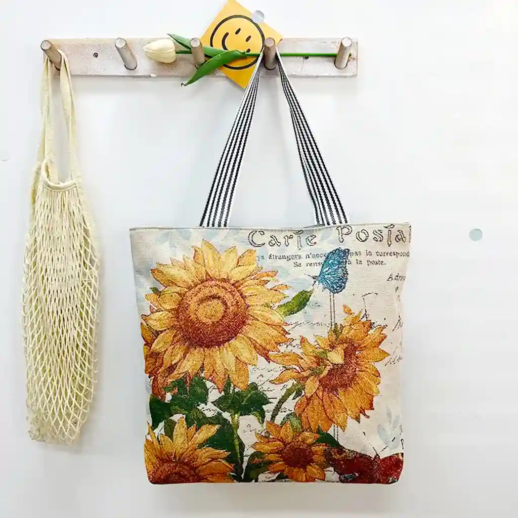 canvas bag -sunnflower