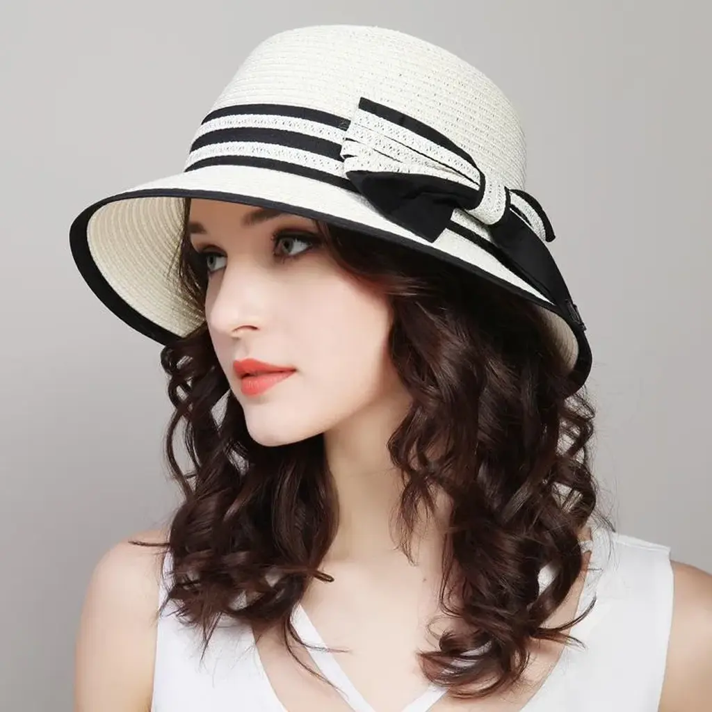 Short brim hat – beige-1