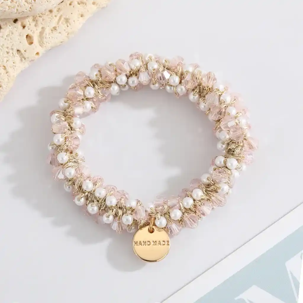cystal tie -pink1