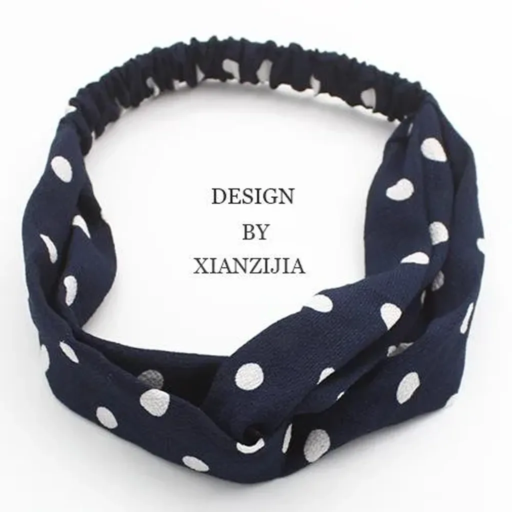 elastic headband dark blue a1