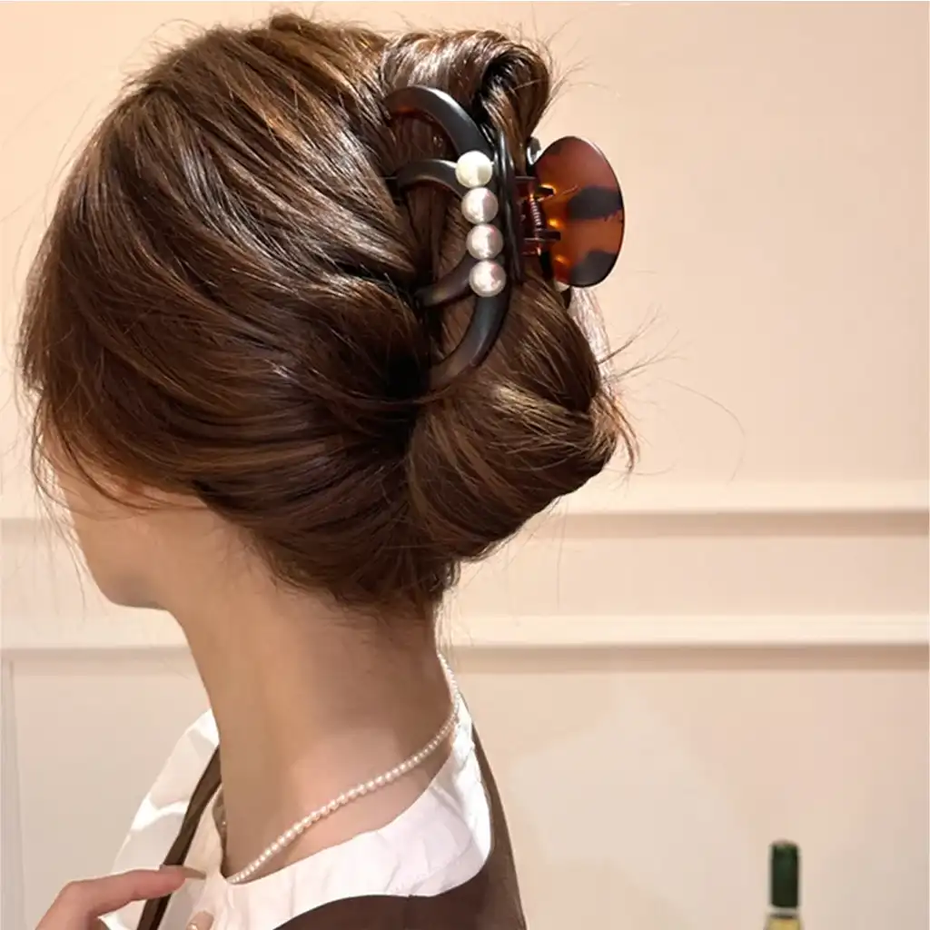 hair claw – coffee11