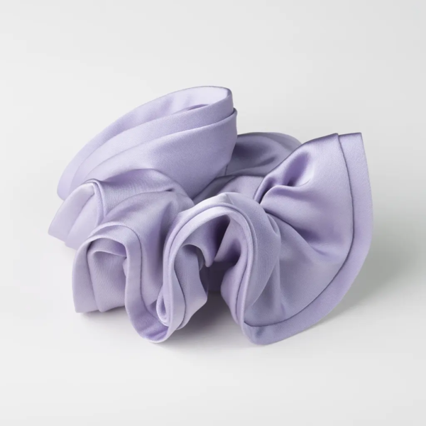 Hair scrunchies purple light 1