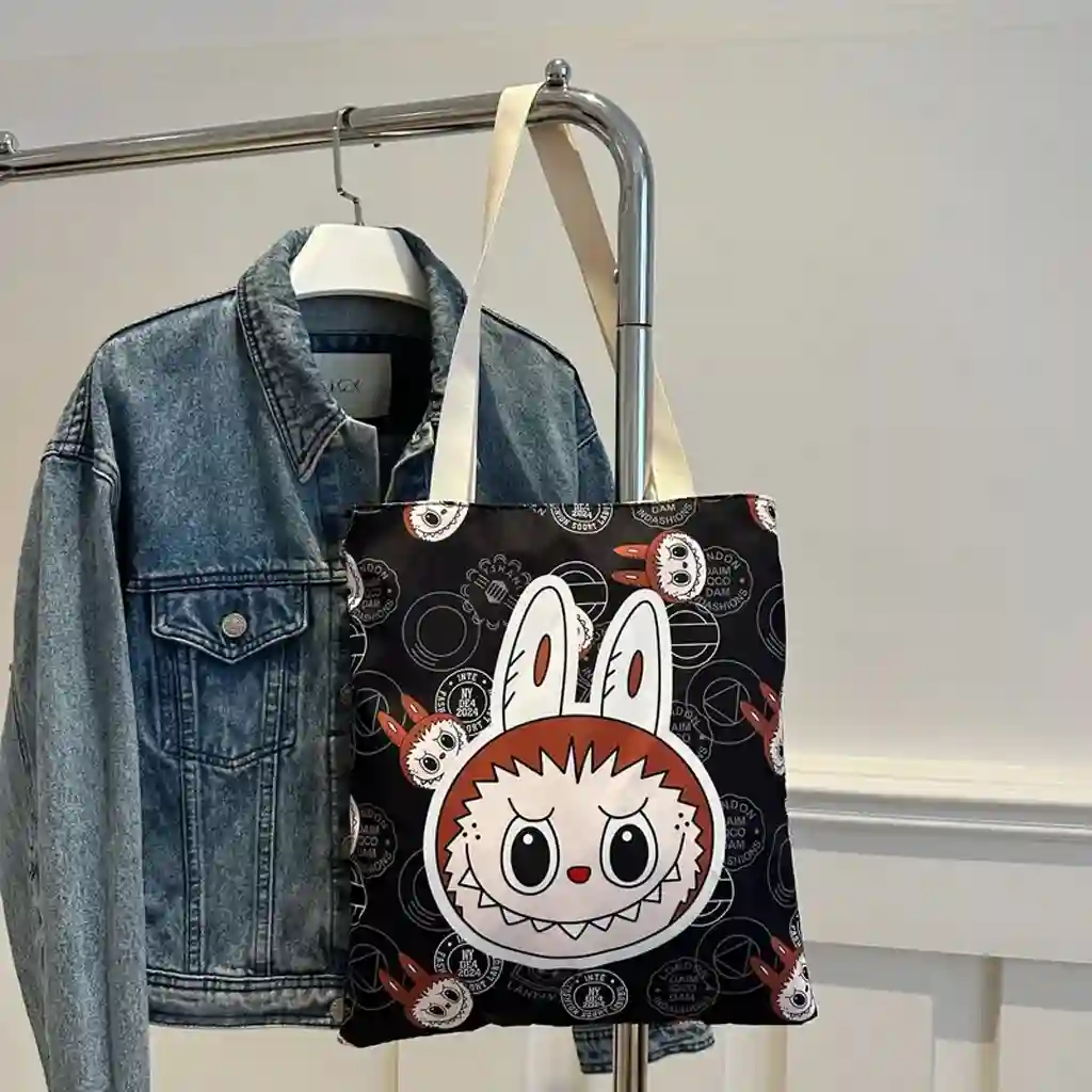 canvas tote polyster black1
