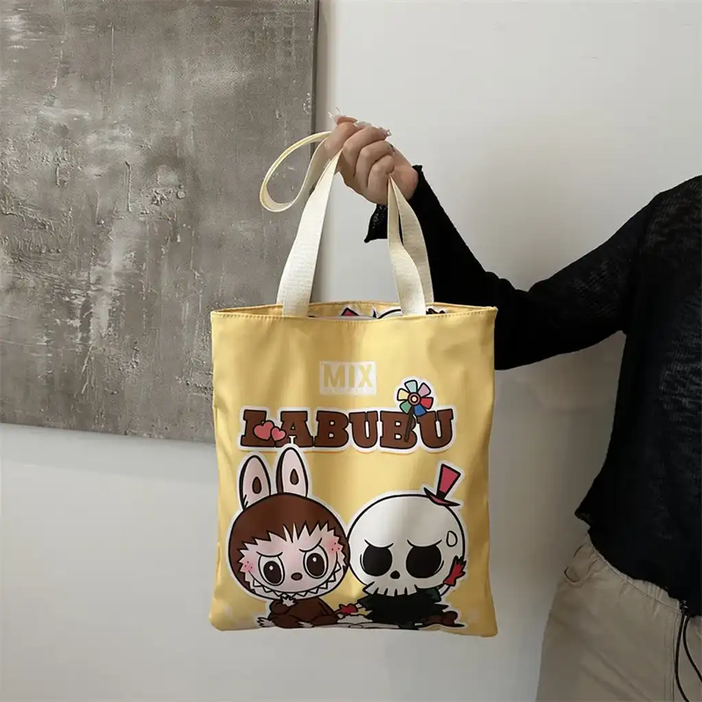 tote bag yellow canvas
